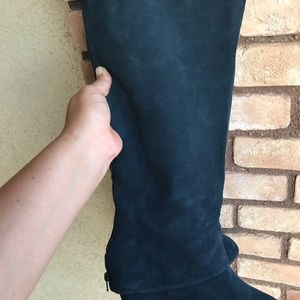 Steven By Steve Madden Shoes - Steven blue suede wedge boots Steven By Steve Madden Shoes - Steven blue suede wedge boots